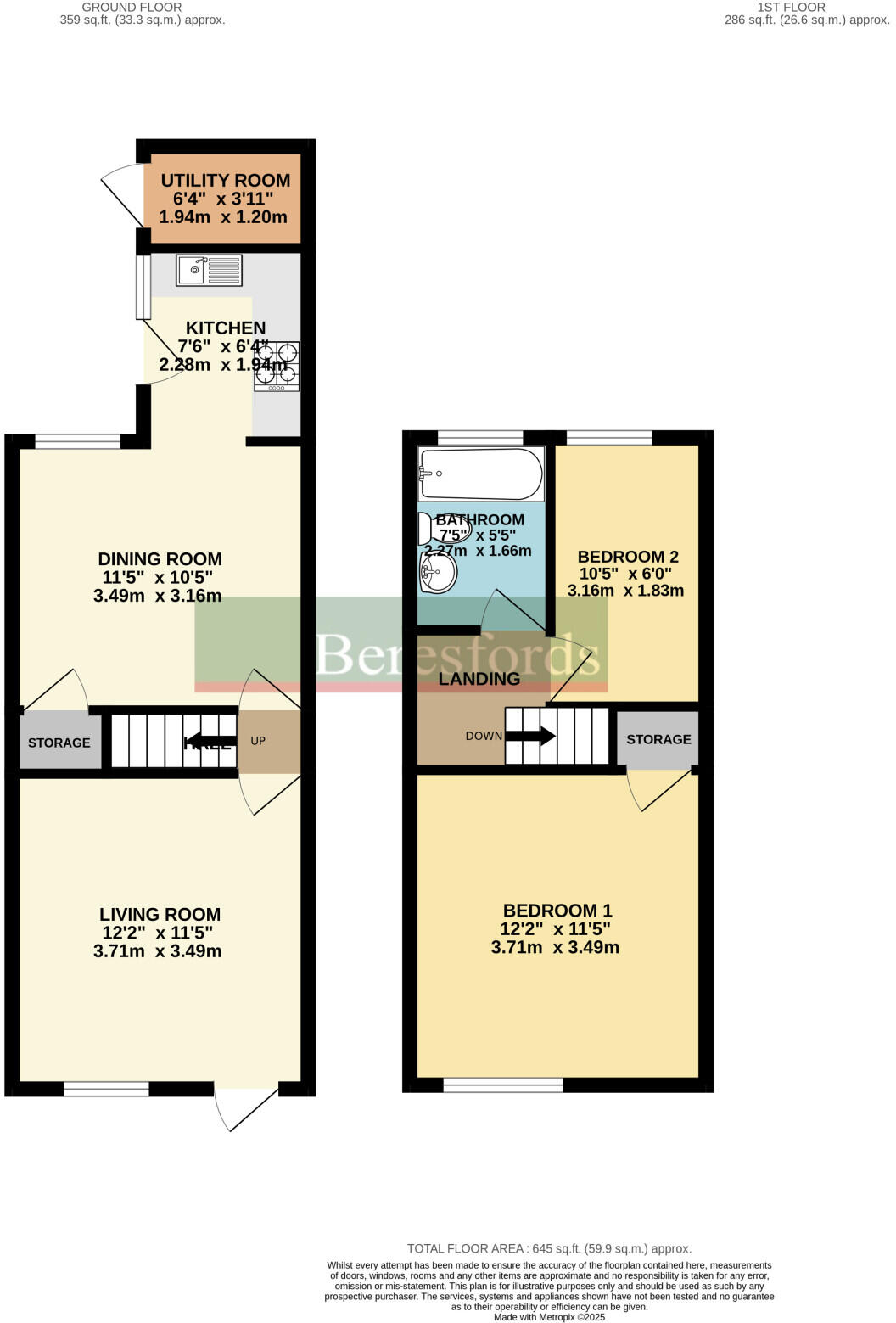 London Road, Copford, CO6 floorplan