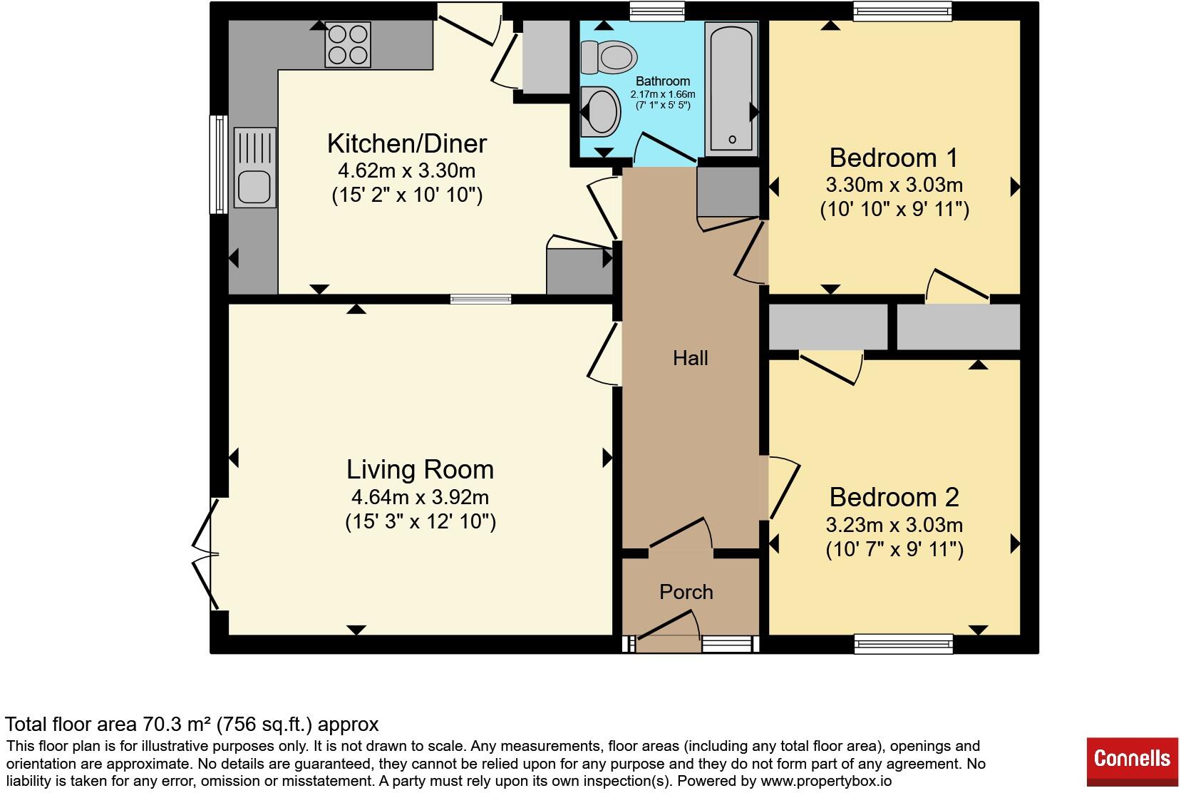 Woodlands Drive, Ruishton, Taunton floorplan