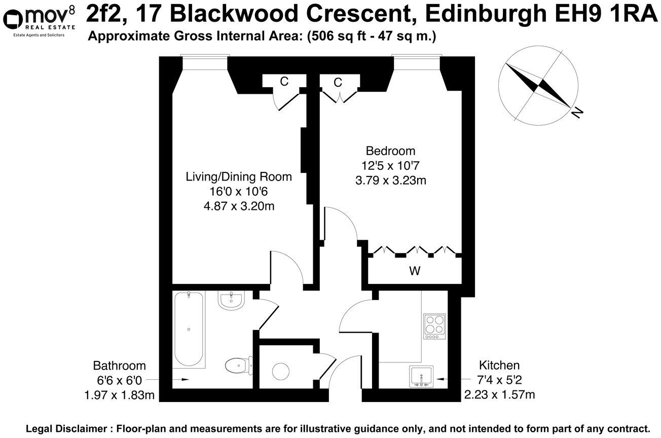 Blackwood Crescent, Newington, Edinburgh, EH9 floorplan