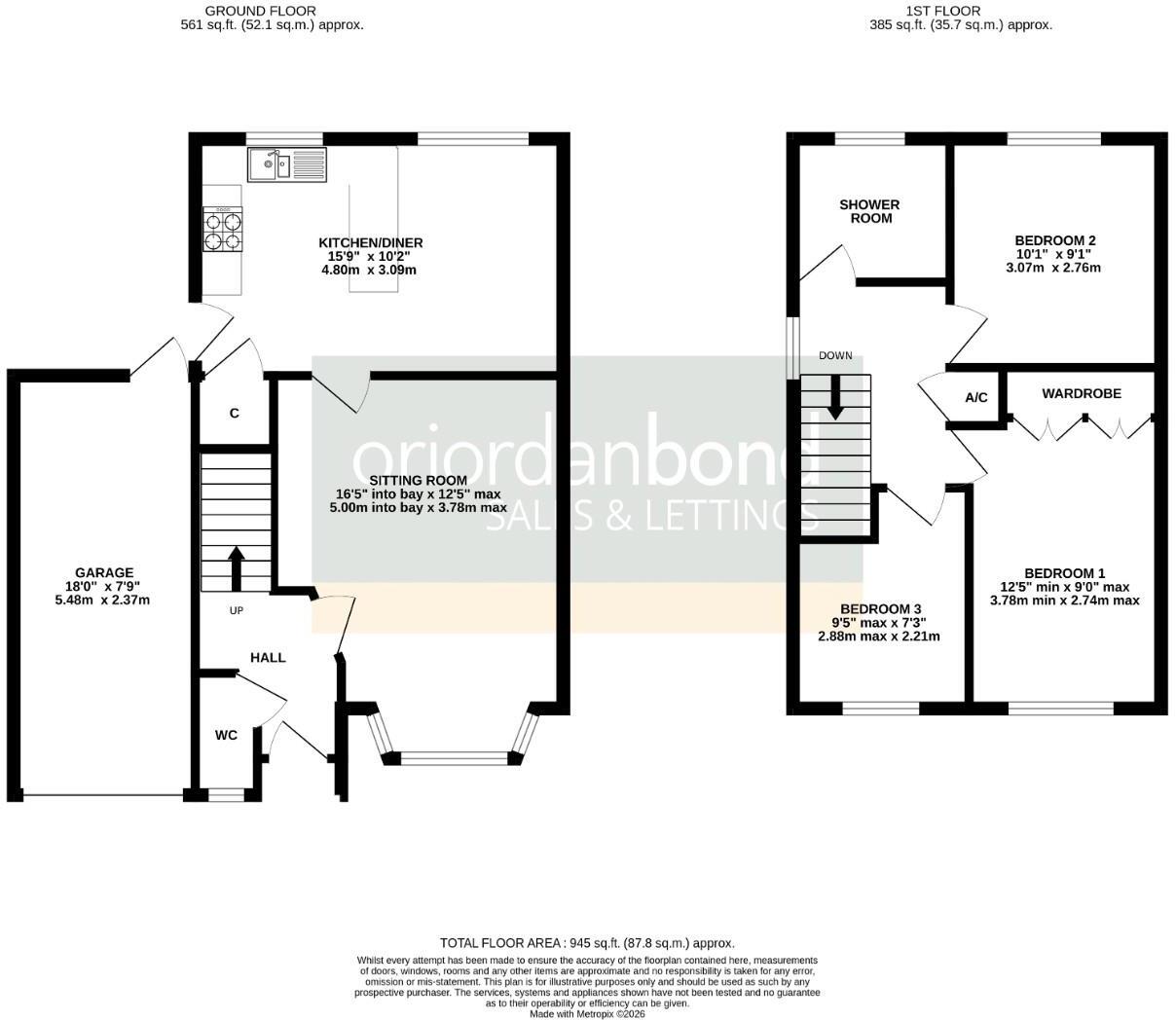 Saffron Close, East Hunsbury, Northampton NN4 floorplan