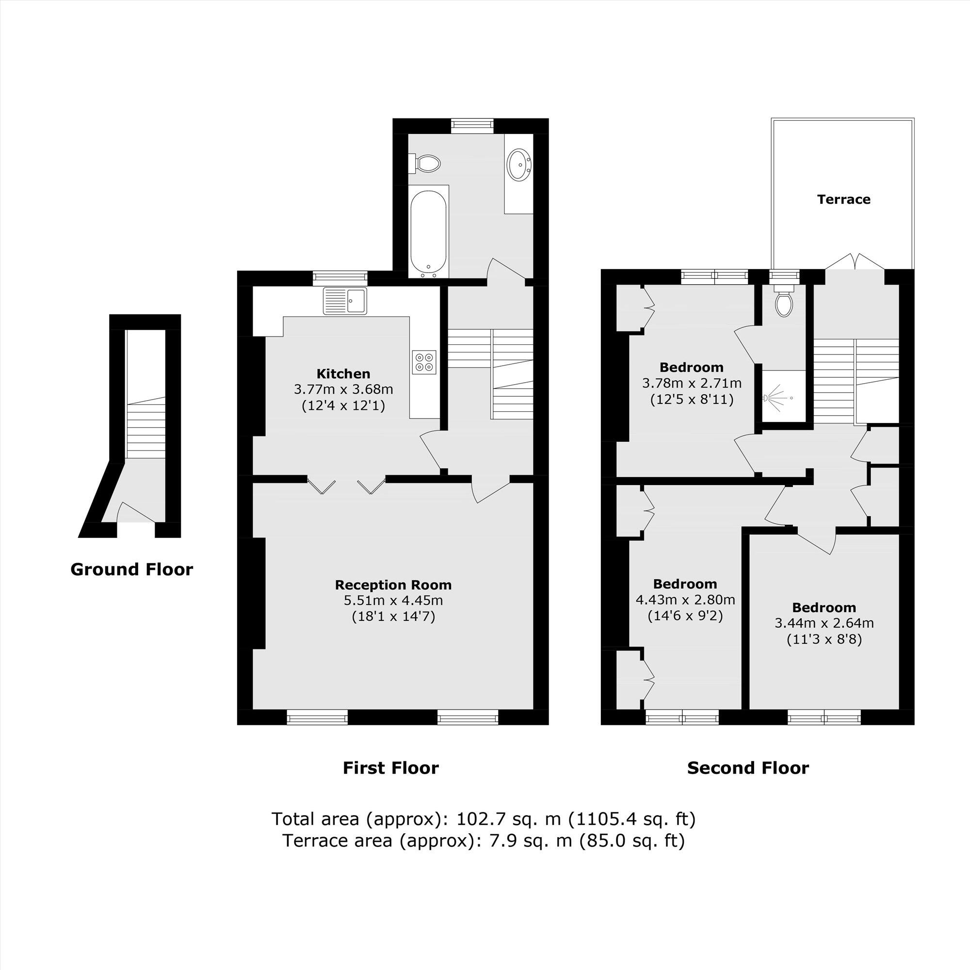 Oberstein Road, London floorplan