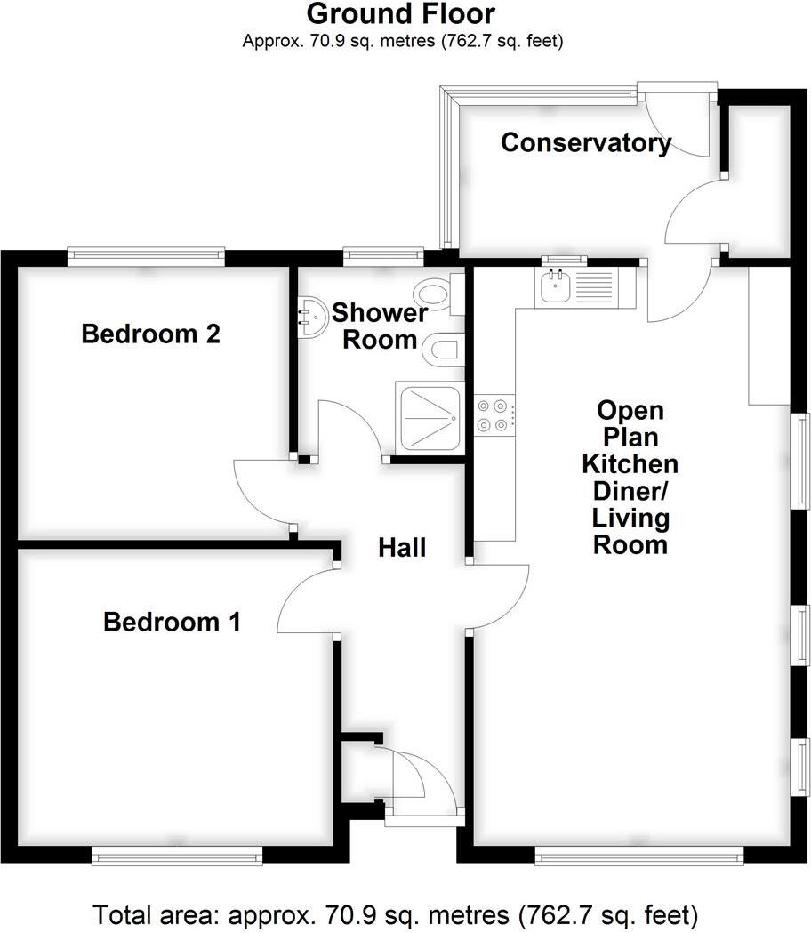 Balmoral Avenue, Spalding floorplan