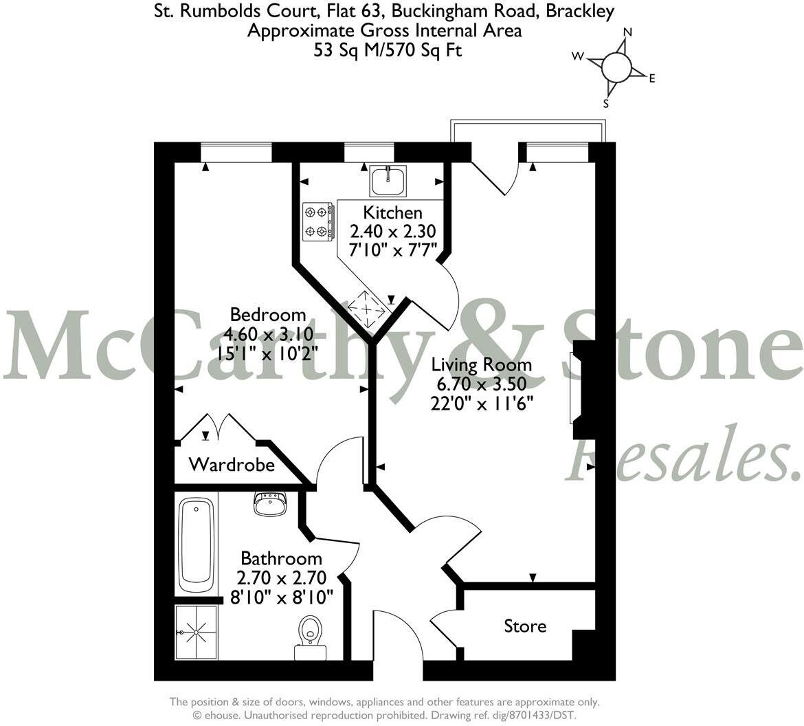 St Rumbolds Court, Buckingham Road, Brackley floorplan
