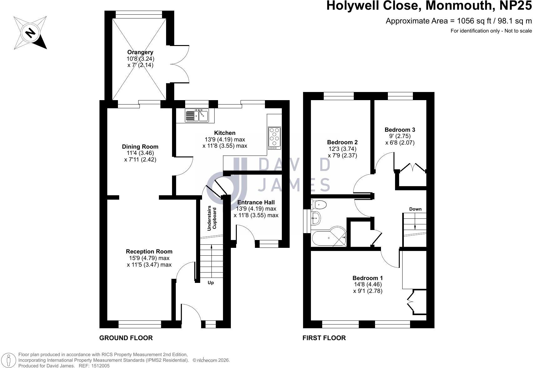 Holywell Close, Monmouth, Monmouthshire, NP25 floorplan