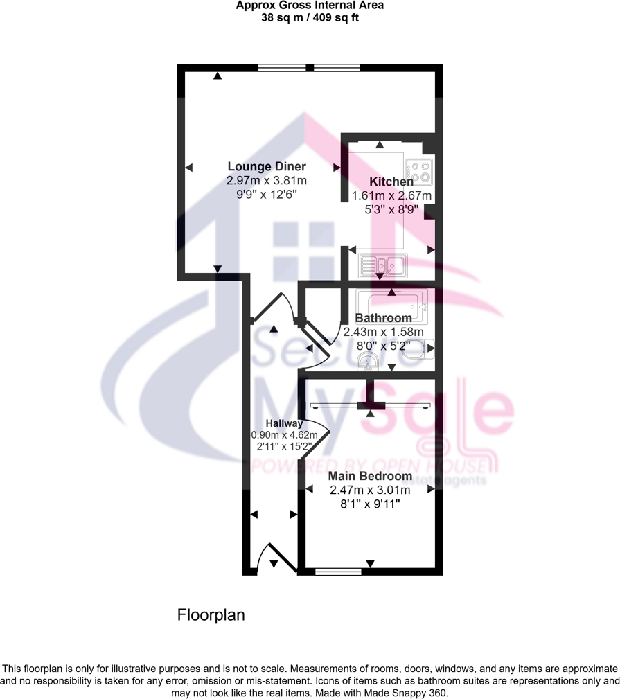 St. Johns Court, Grantham floorplan