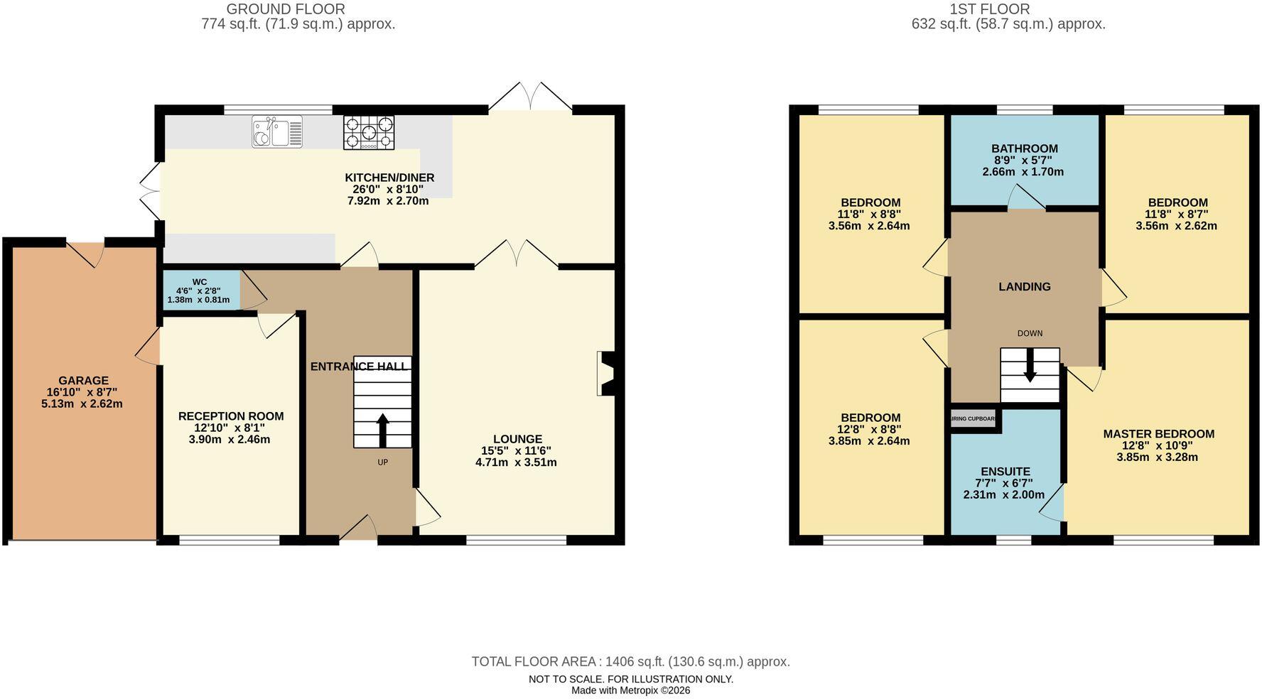 The Hawthorns, Bridgnorth, WV16 floorplan