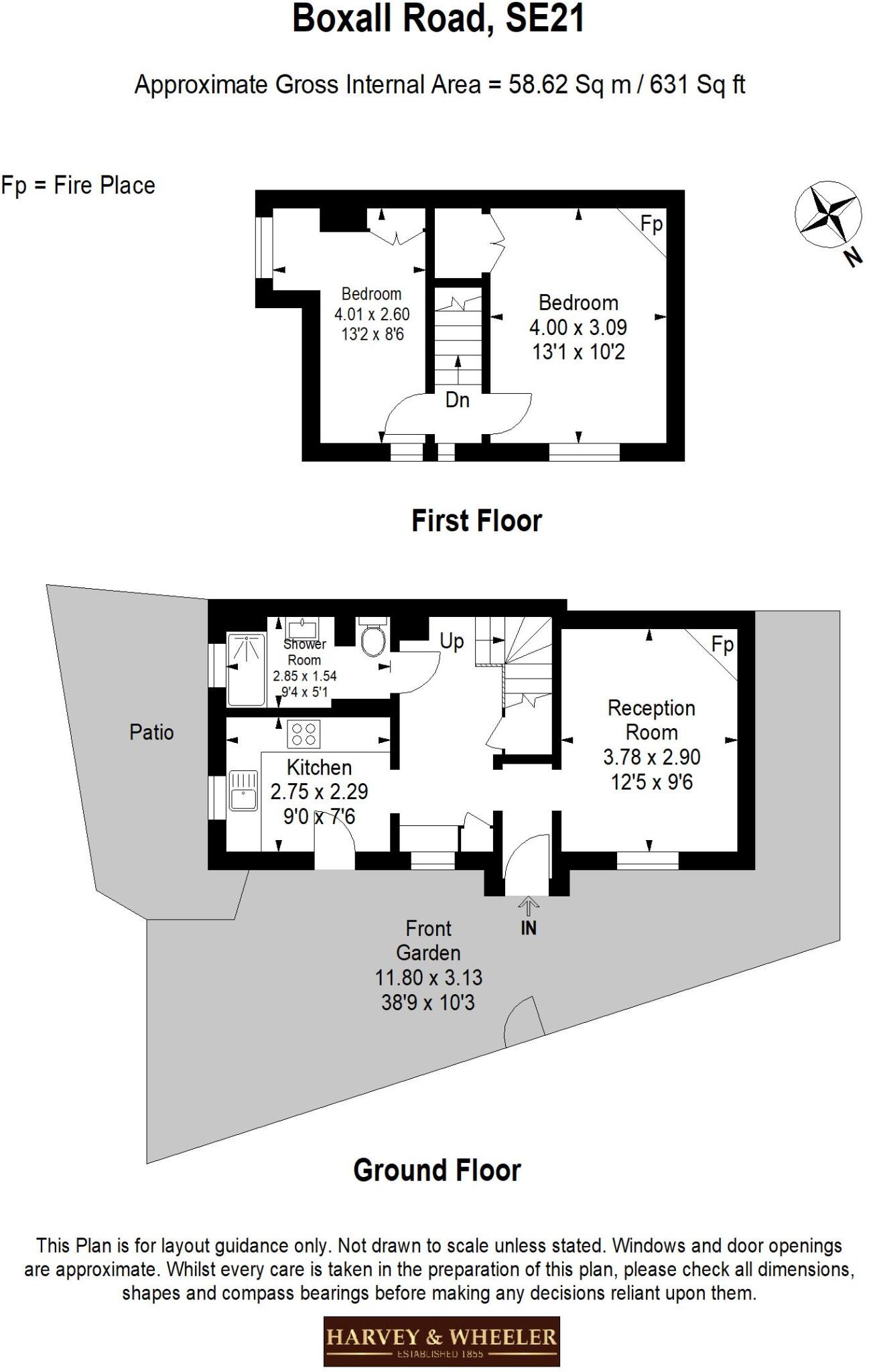 Boxall Road, London floorplan