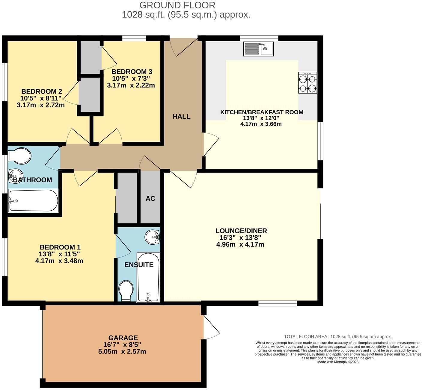 Granville Gardens, Mildenhall, Bury St. Edmunds, Suffolk, IP28 floorplan