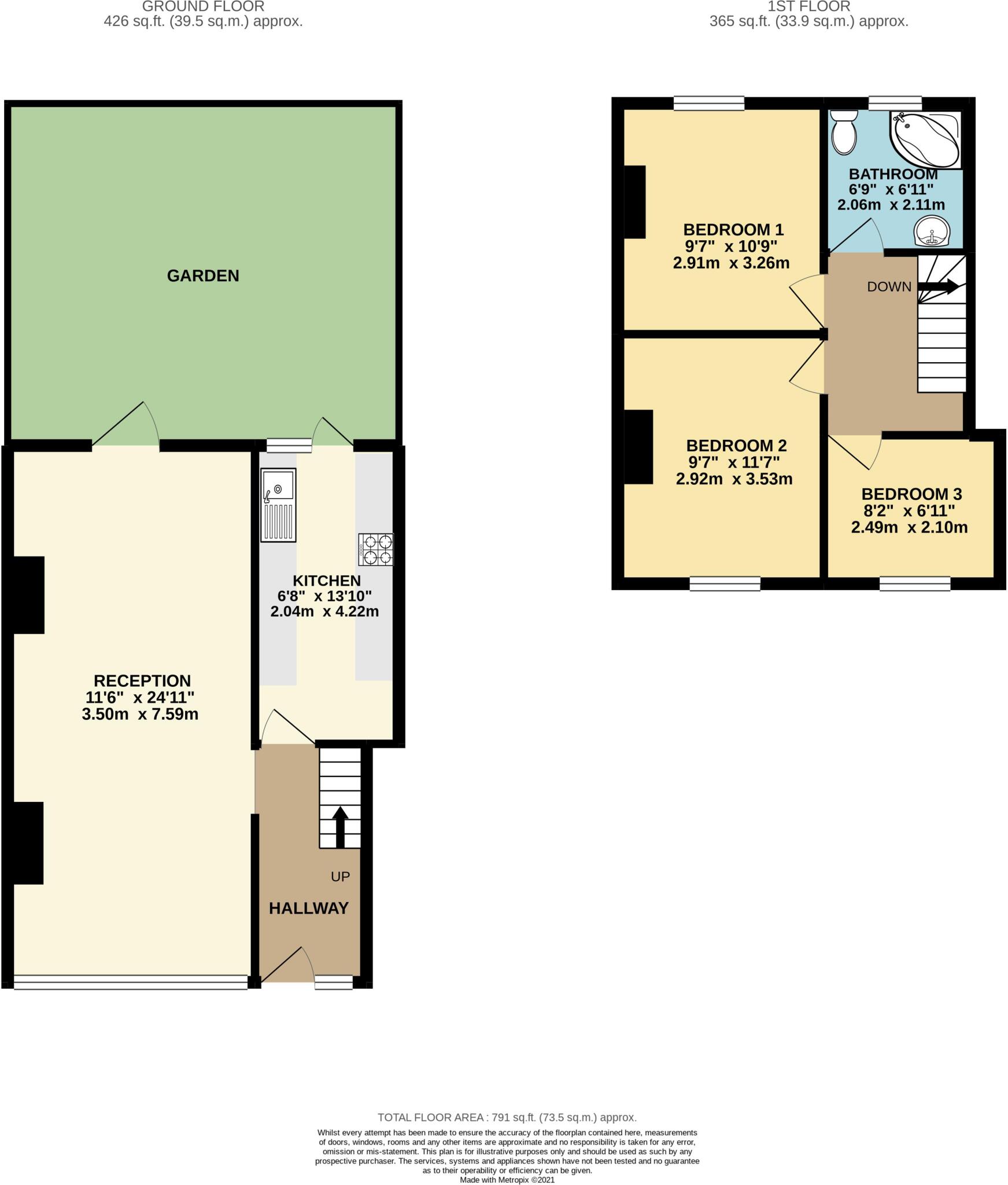 Beaconsfield Road, EN3 floorplan