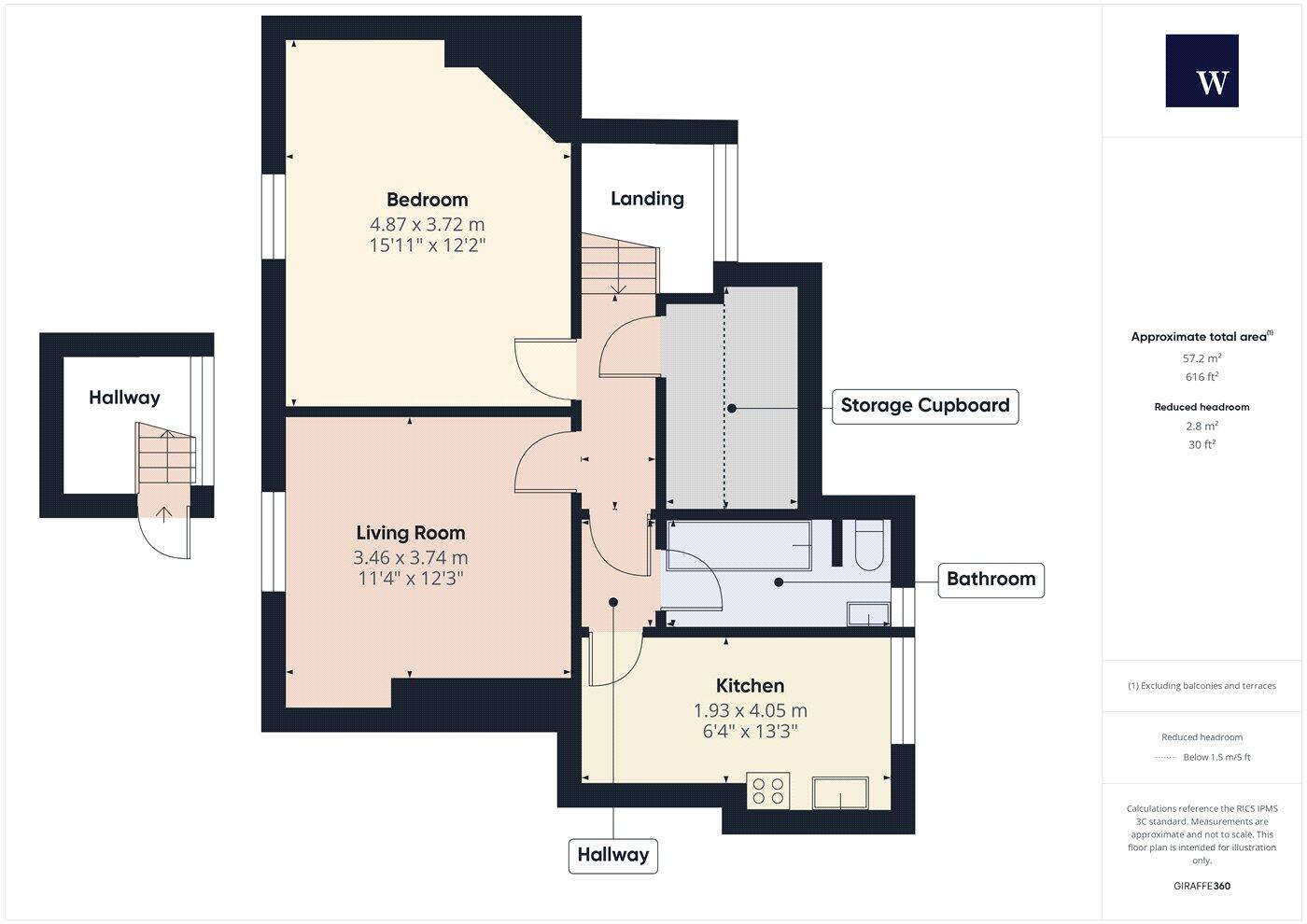 Kirkstall Road, London, SW2 floorplan
