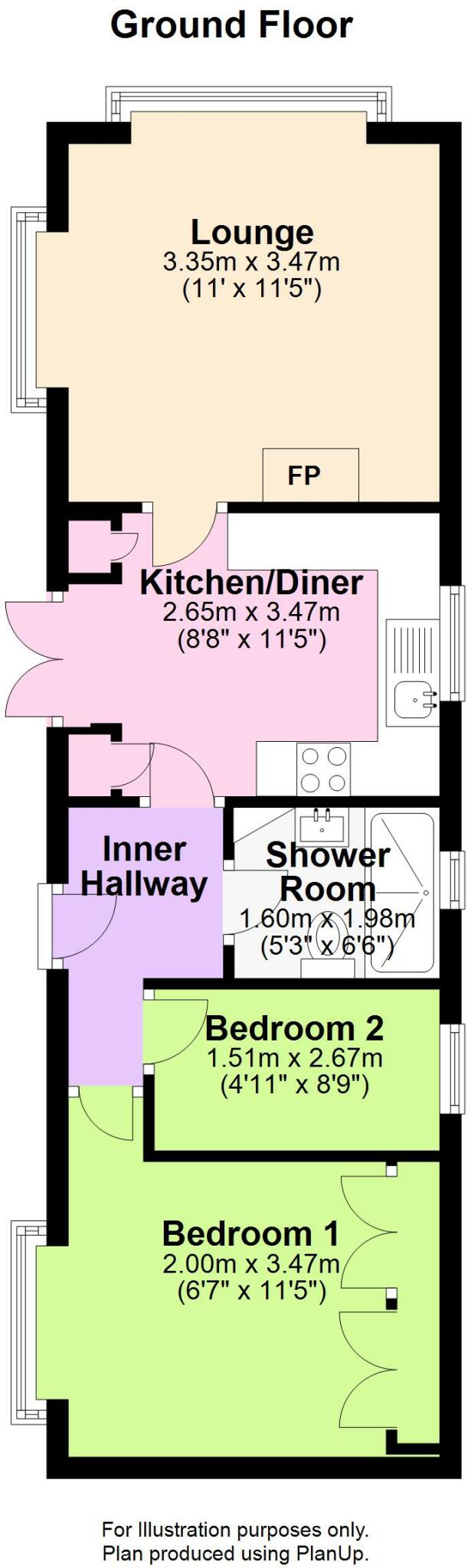 Braemar Residential Park, Kirkby Green, Lincoln floorplan
