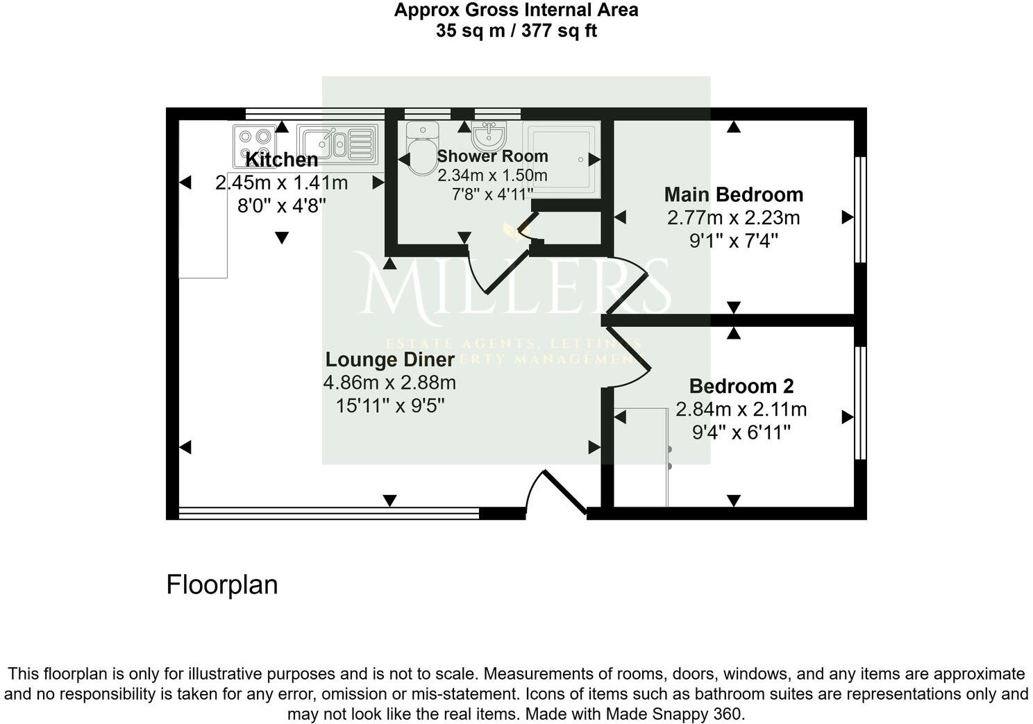 Kings Chalet Park, Overstrand Road, NR27 floorplan
