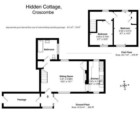 Two Bedroom Cottage, Croscombe, BA5 3QQ floorplan