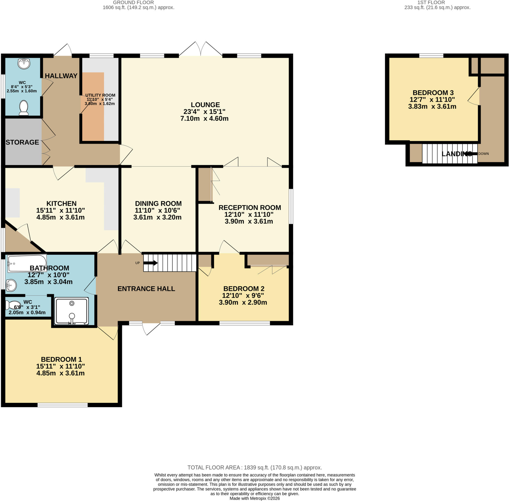 The Street, Holywell Row floorplan