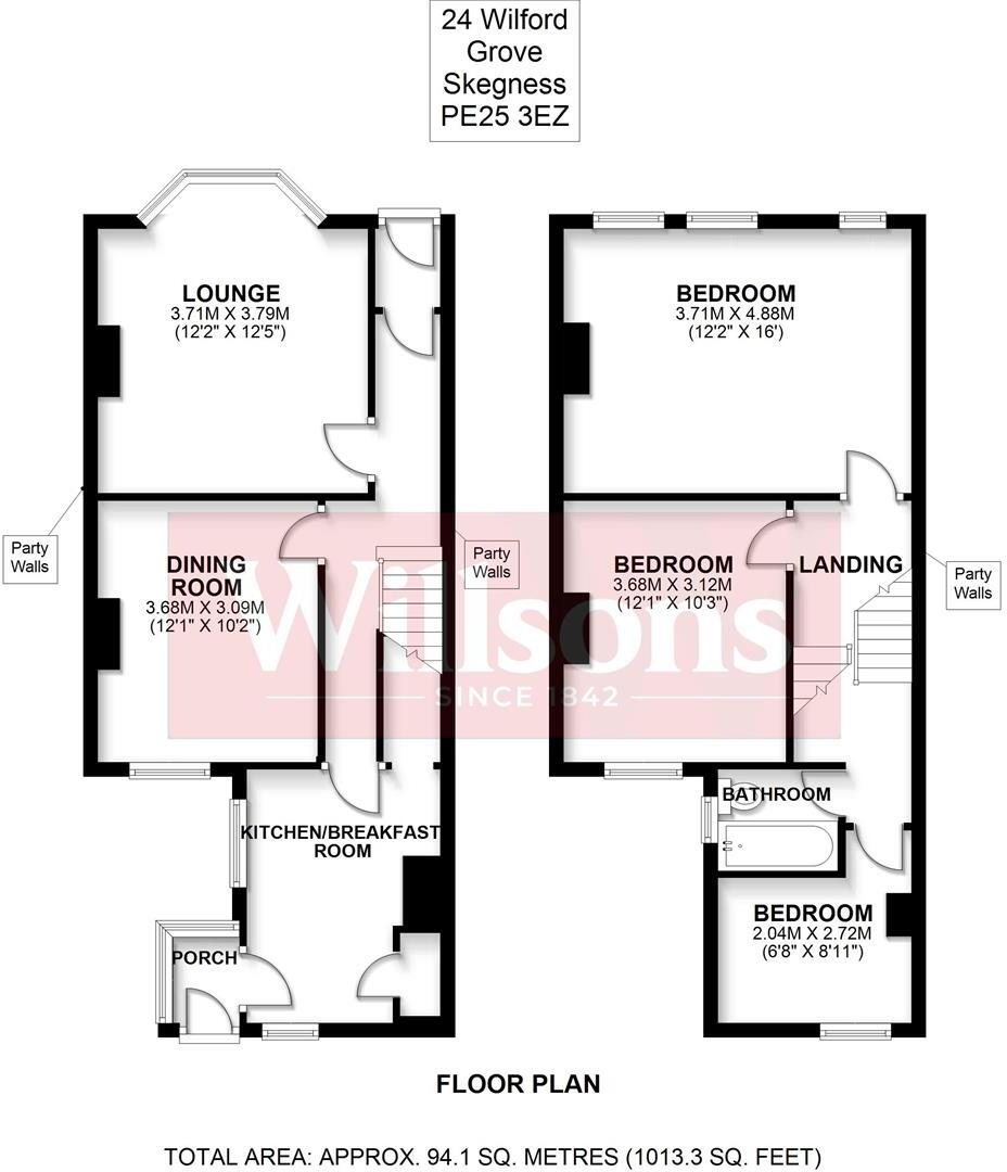 Wilford Grove, Skegness floorplan