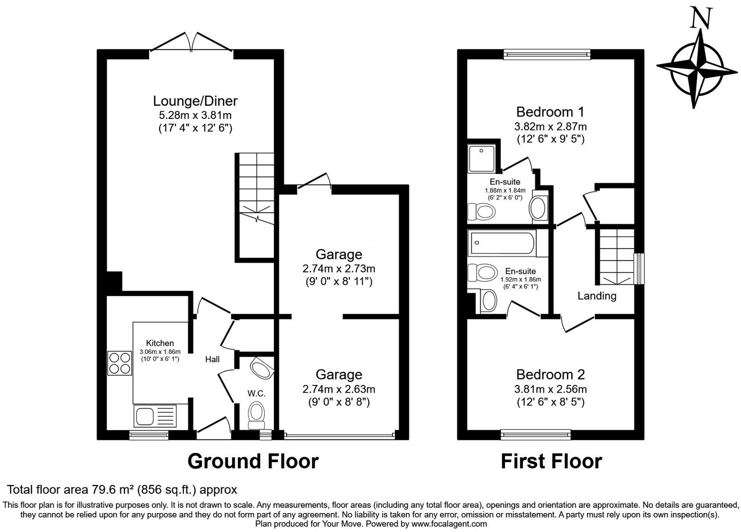 Fordwich Drive, Rochester, Kent, ME2 floorplan