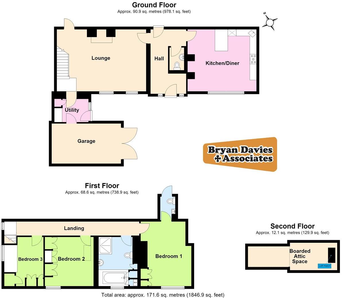 Bryn Y Bia Close, Craigside, Llandudno floorplan