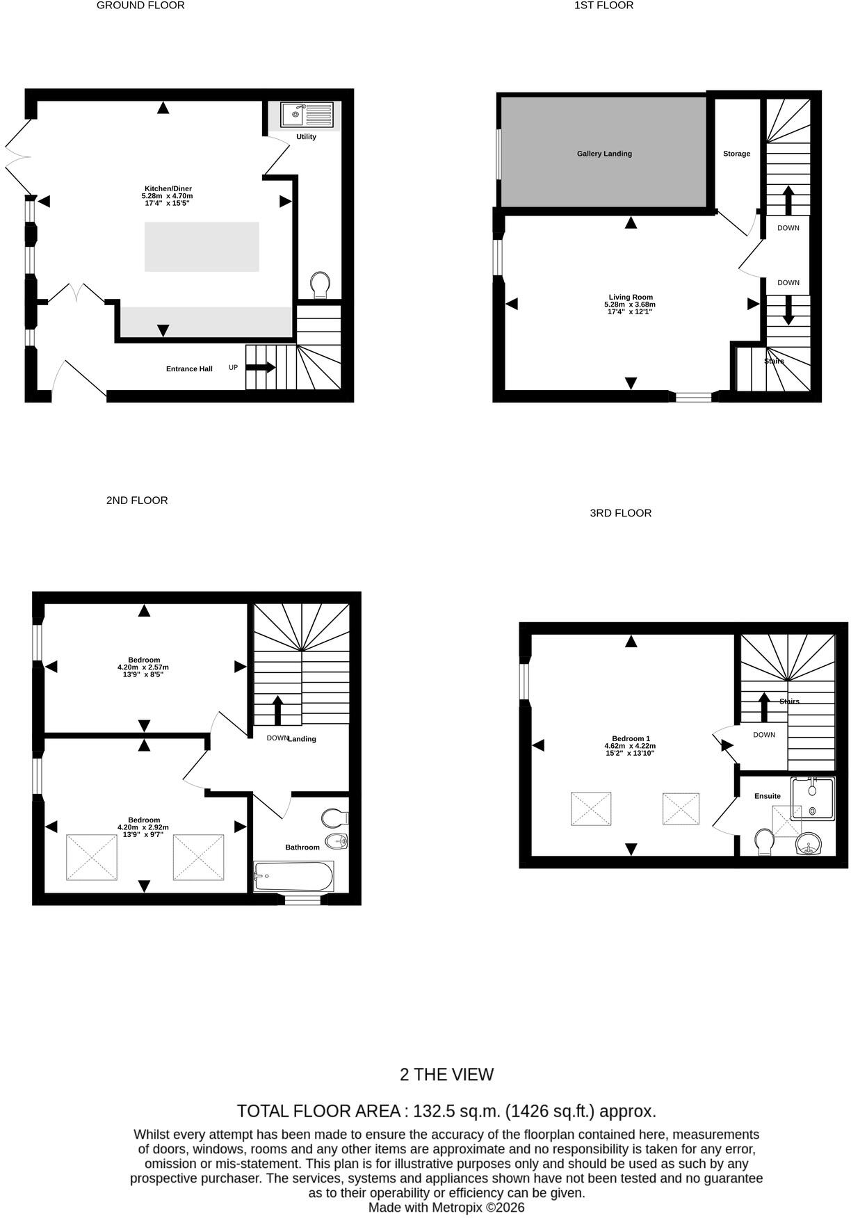 The View, Woodhill Road floorplan
