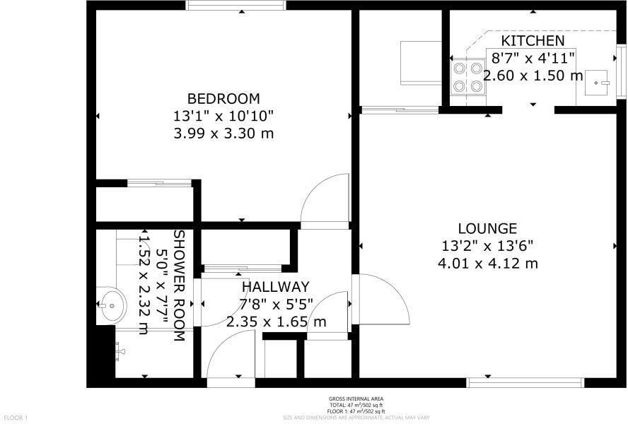 Brookside Avenue, Polegate floorplan