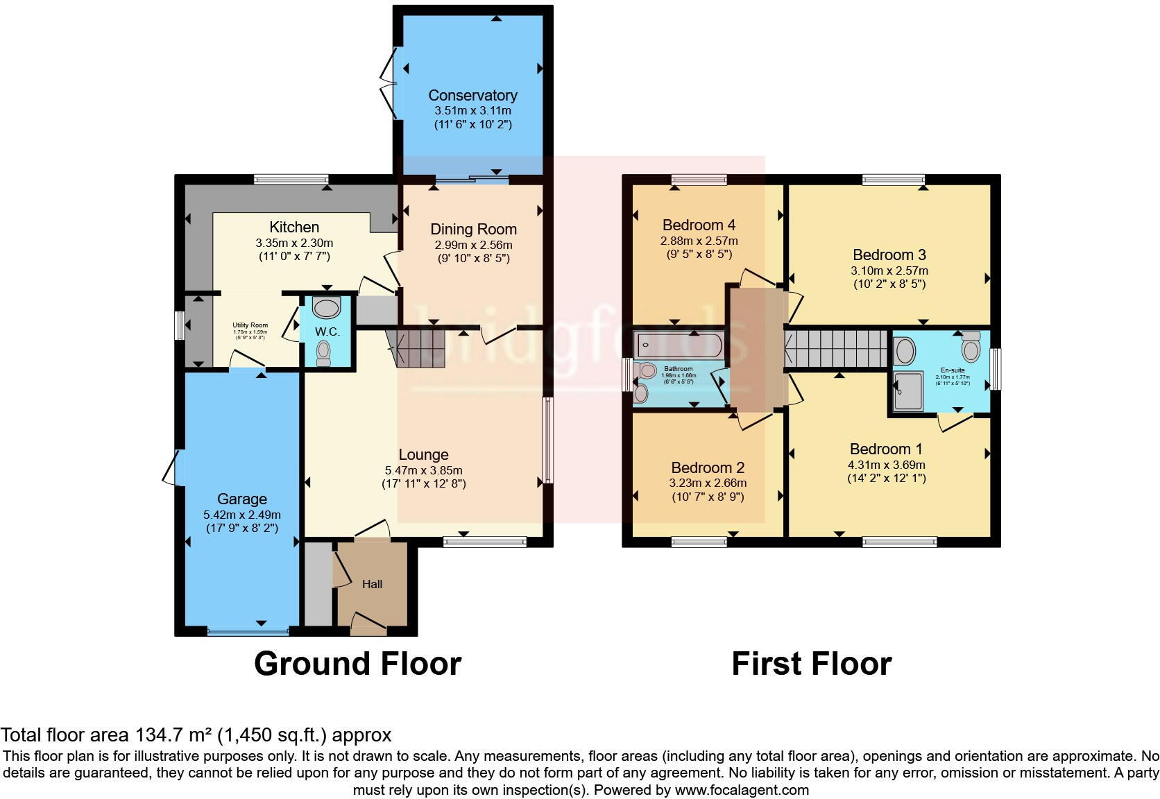 Springwood Close, Walton-le-Dale, Preston, Lancashire, PR5 floorplan