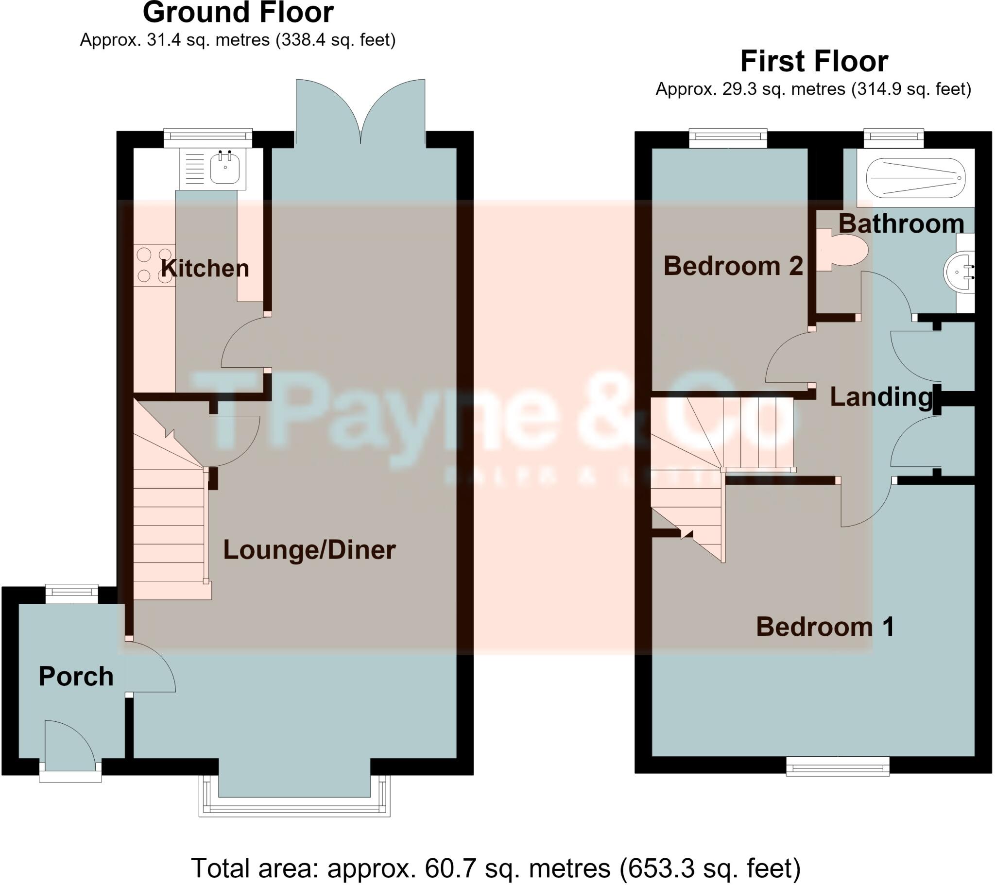 Mayfly Close, Chatteris, Cambs., PE16 6PF floorplan