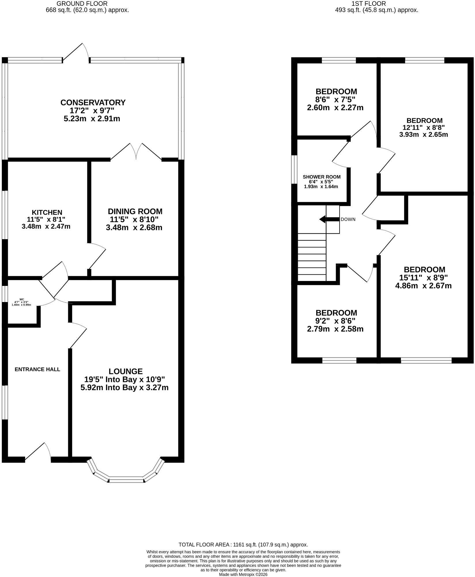 Glyn Rhosyn, Pentwyn, Cardiff floorplan