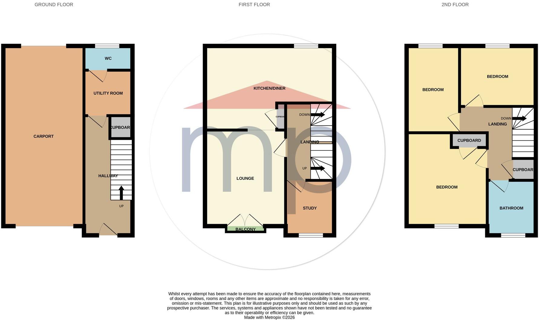 Glades Road, Eaglescliffe, TS16 floorplan