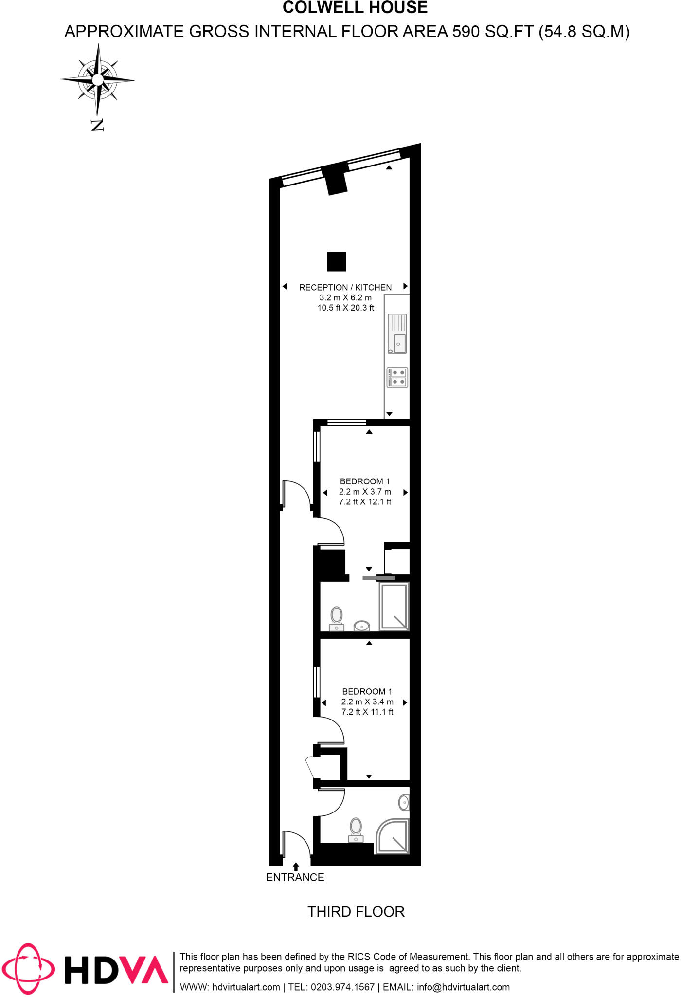 Clapham Road London SW9 floorplan
