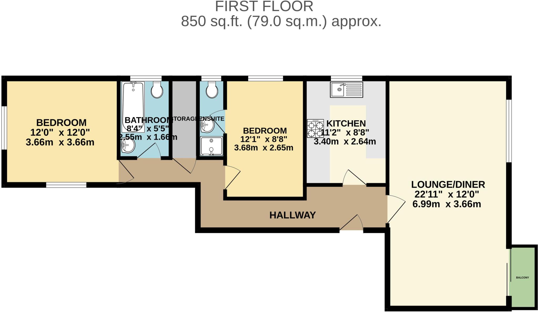 Boscombe Spa Road, Bournemouth floorplan
