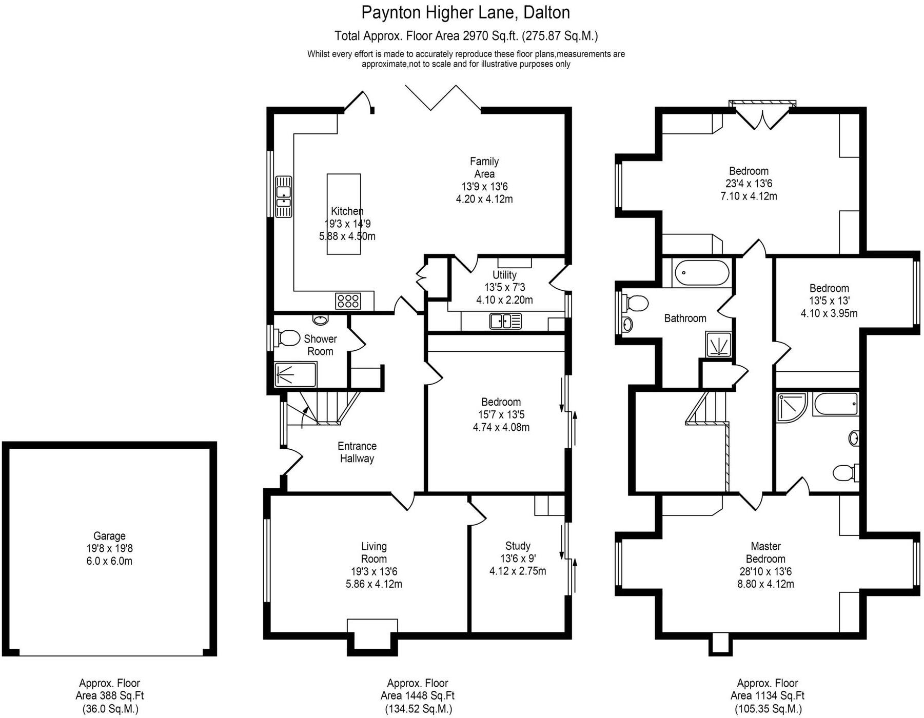 Paynton Higher Lane, Dalton, Lancashire floorplan