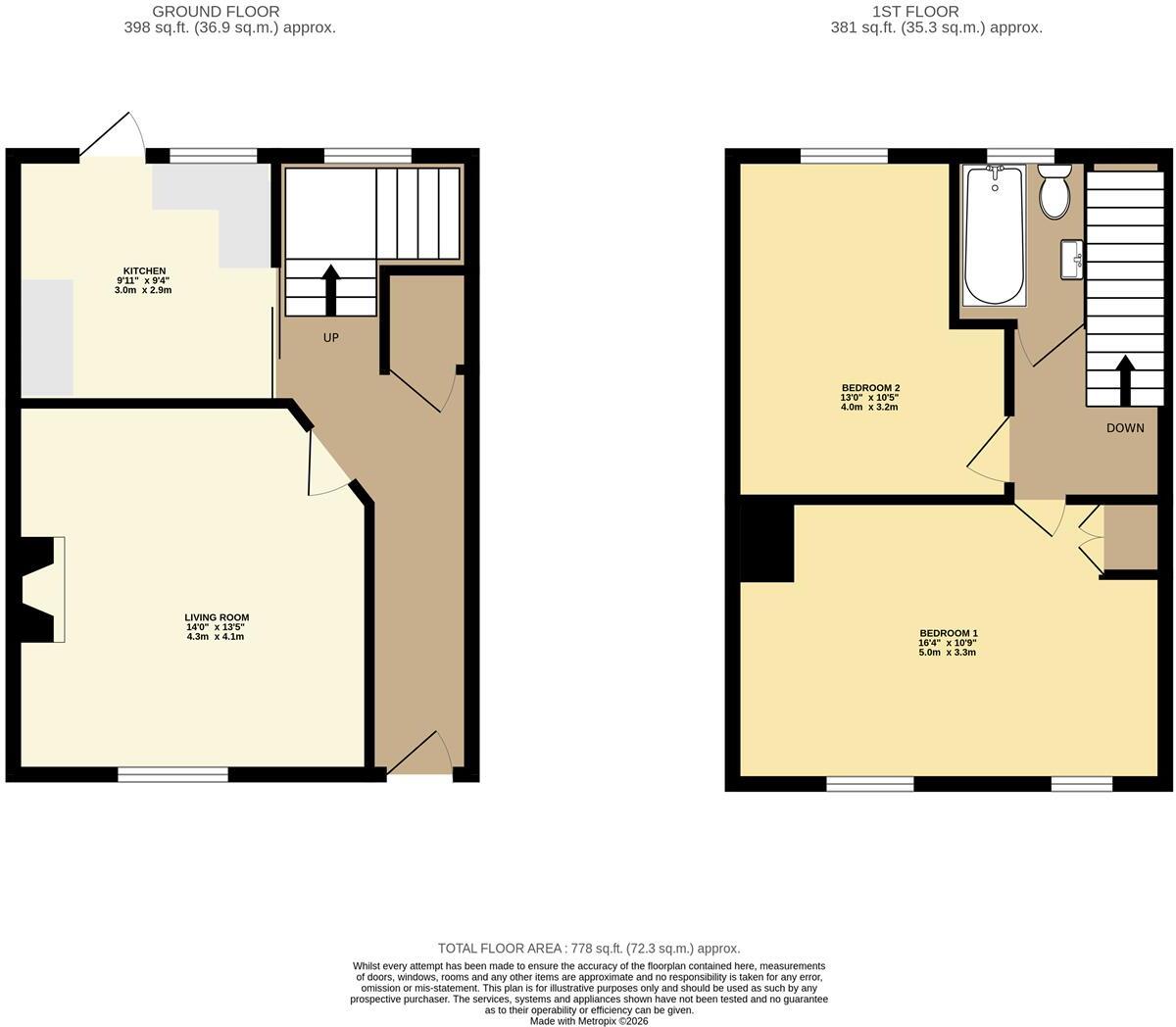 Lessness Road, Morden floorplan