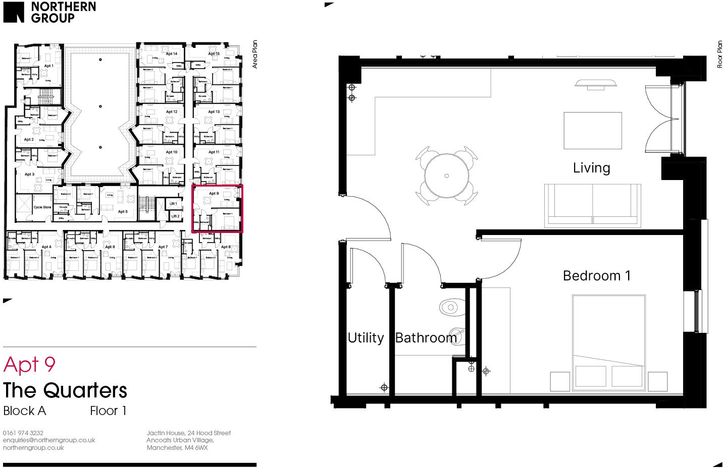 Flat 9 :: The Quarters floorplan