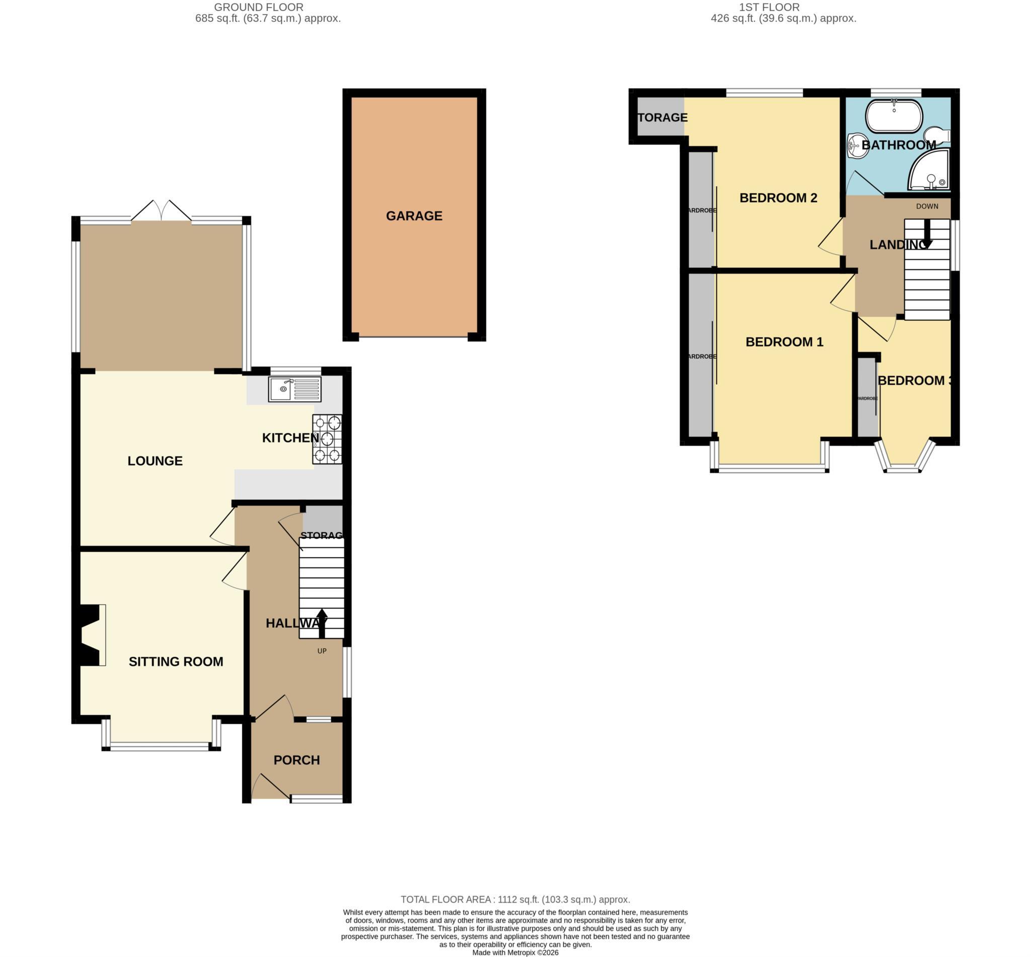 Raeburn Avenue, Bromborough floorplan