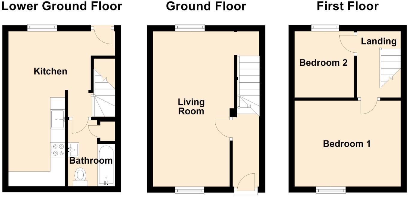 Penlan Terrace, Penrhyndeudraeth floorplan