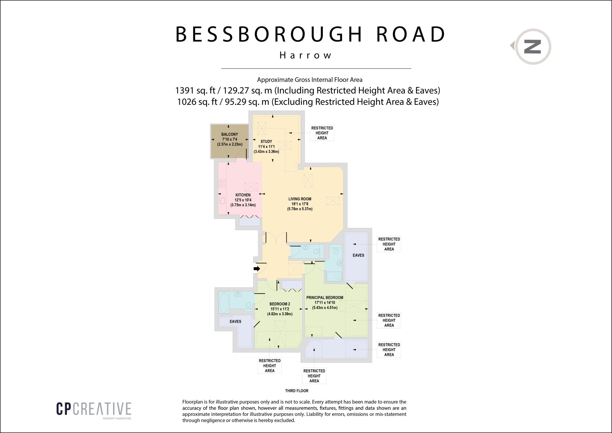Plot 11 Ionic Apartments Bessborough Road, Harrow, HA1 floorplan