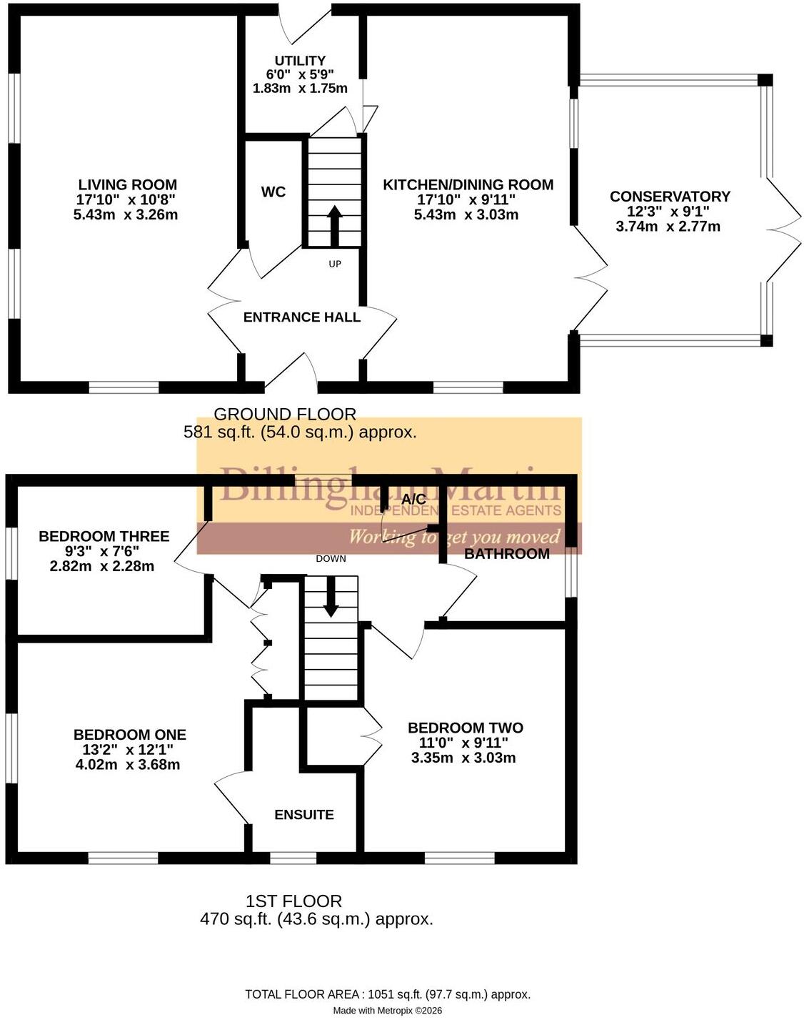 Sandy Lane, Farnborough, GU14 floorplan