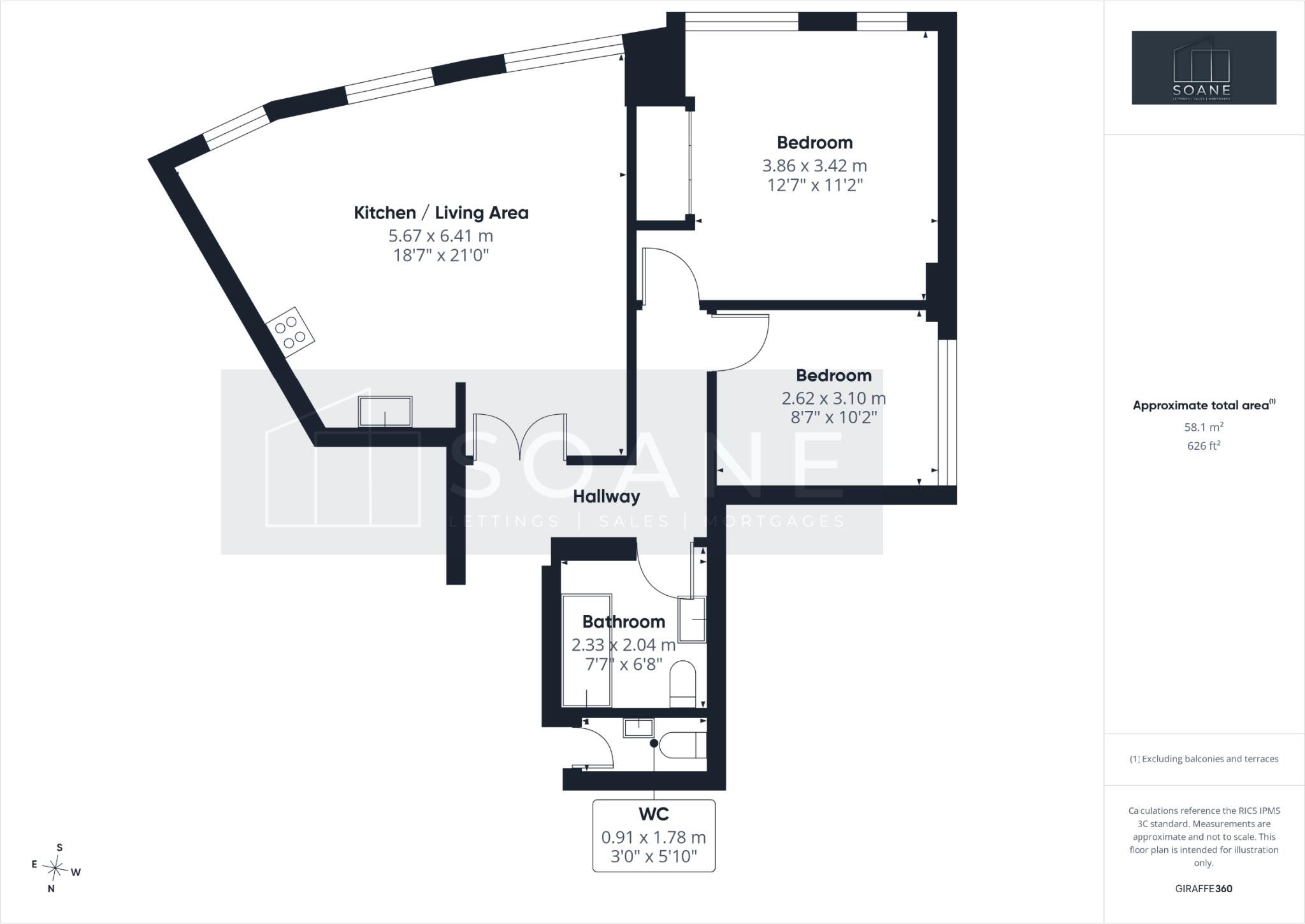 Kingston Crescent, North End floorplan