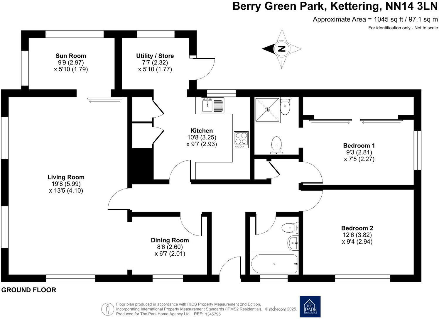 Berry Green Park, Clopton, Kettering, Northants, NN14 3LN floorplan