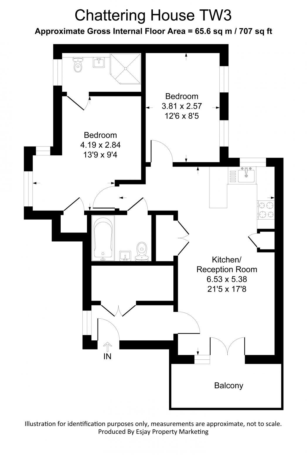Hanworth Road, Hounslow, TW3 floorplan