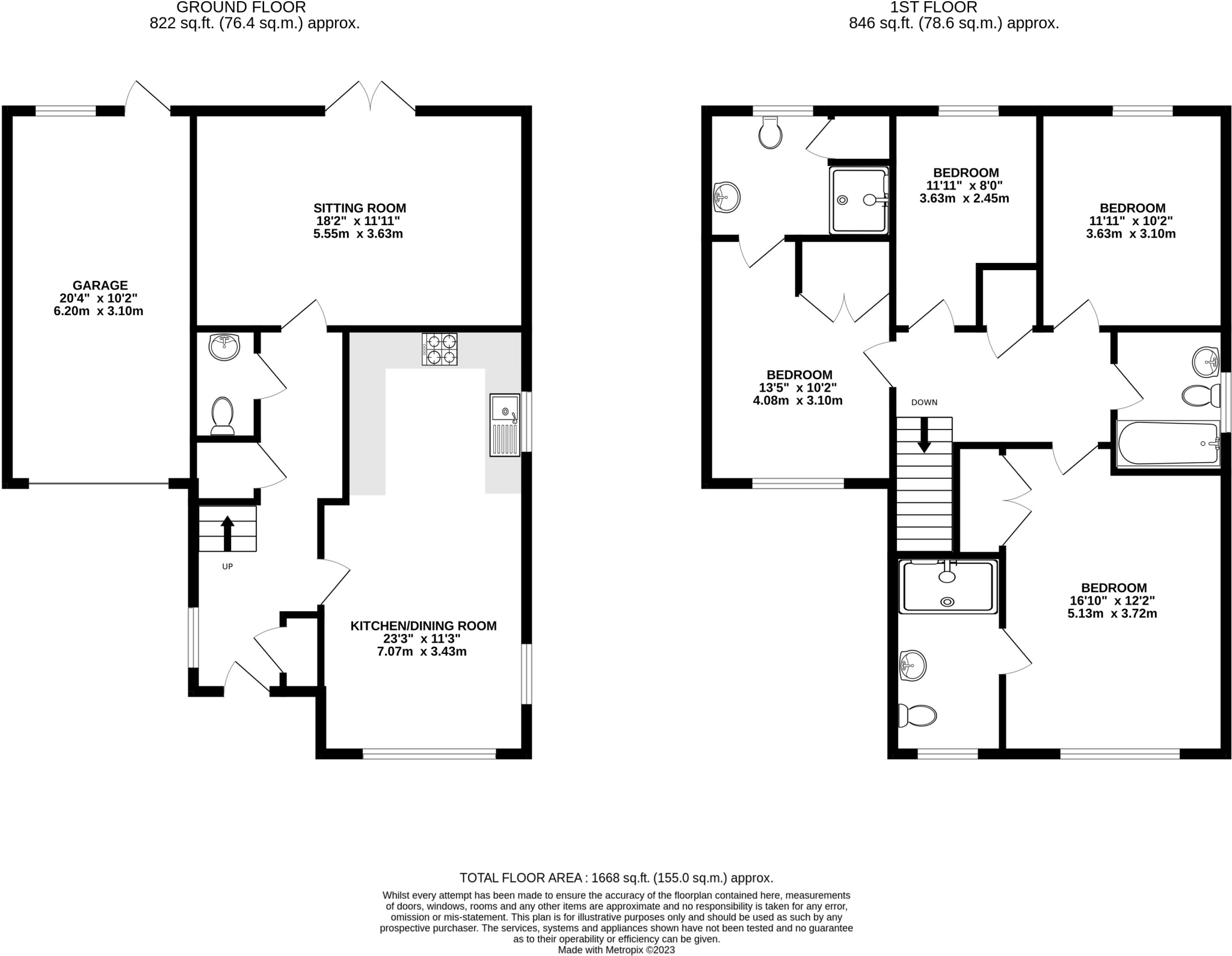 Abbots Field, Yapton floorplan