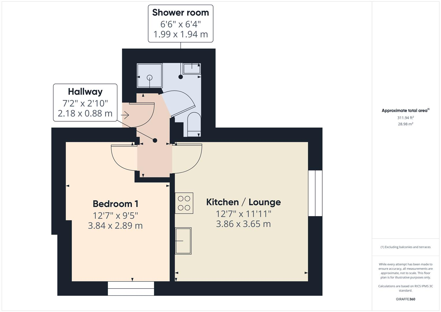 Terrace Road, Buxton floorplan