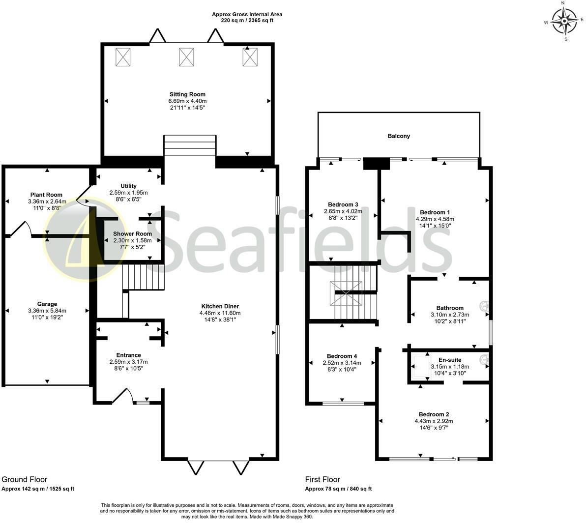 Old Seaview Lane, Seaview, PO34 5BJ floorplan