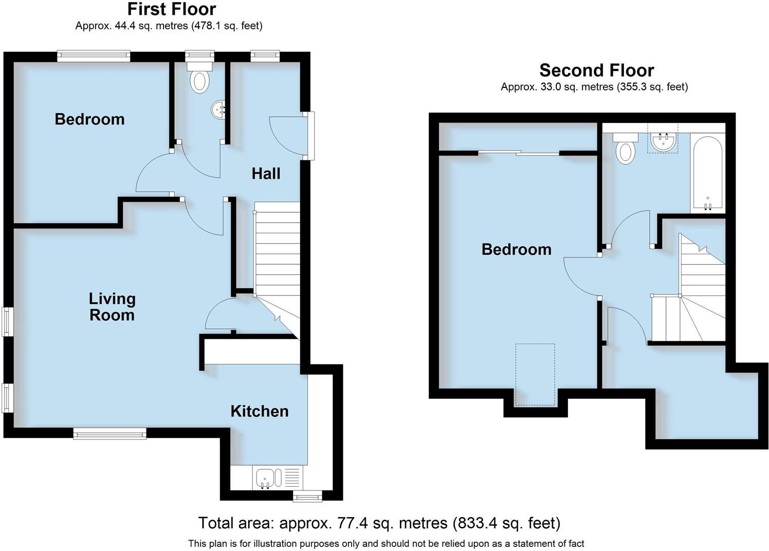 Ropeway, Bishops Itchington, Southam floorplan