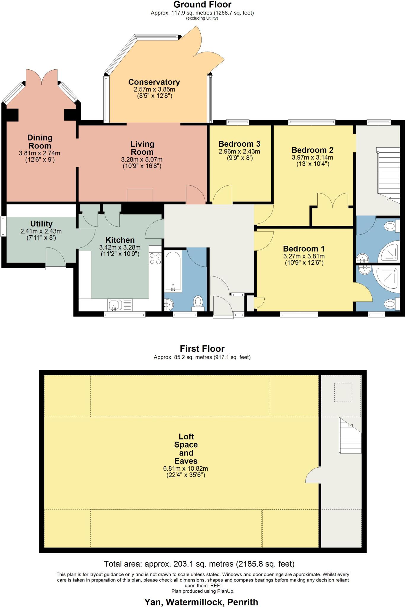 Yan, Watermillock, Penrith, Cumbria, CA11 0JN floorplan
