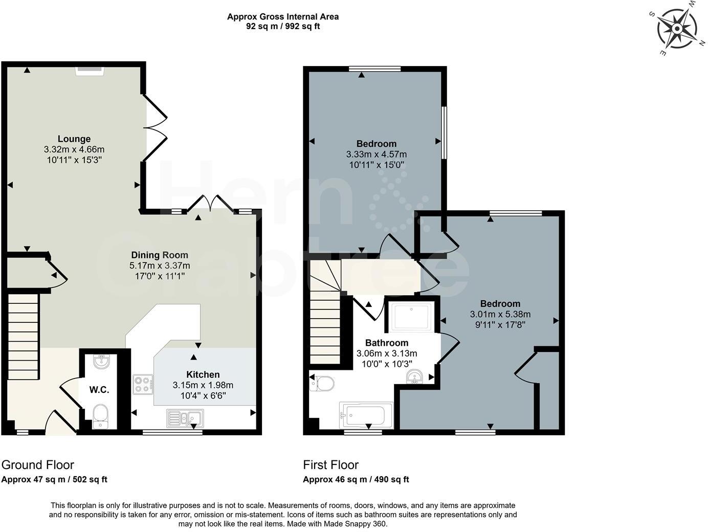 Severn Grove, Pontcanna, Cardiff floorplan