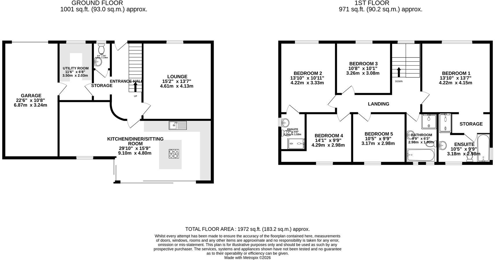 Rye Flatt Lane, Chesterfield floorplan