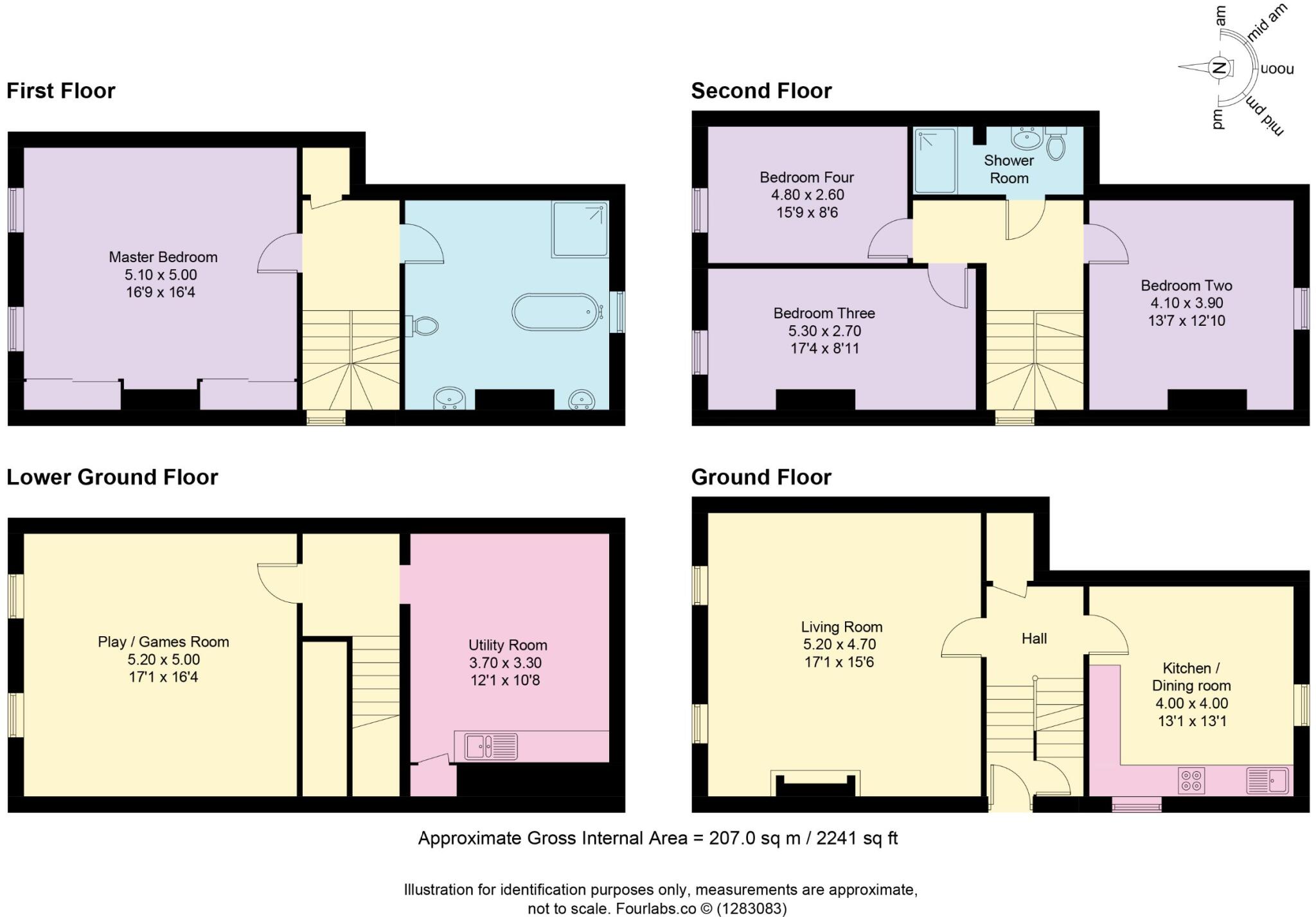 The End Wing, Turton Hall, Turton Green Gildersome Morley, Morley, Leeds floorplan
