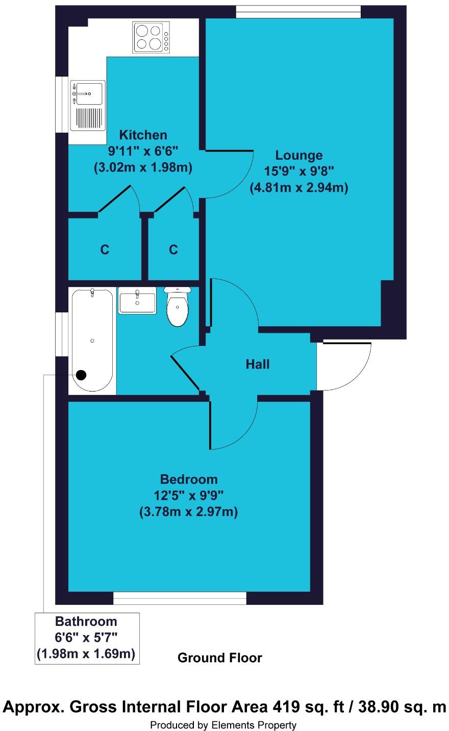 Mallinson Court, 5 Brockway Close, Leytonstone, London, E11 4TG floorplan