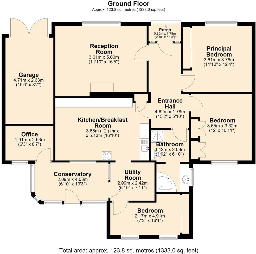 Ashford Road, Bakewell floorplan