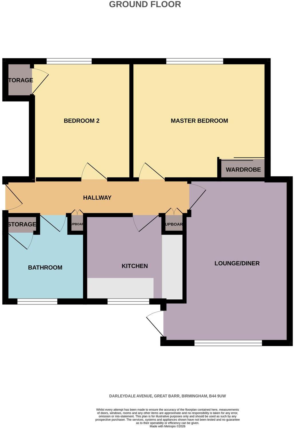 Darleydale Avenue, Birmingham, B44 floorplan